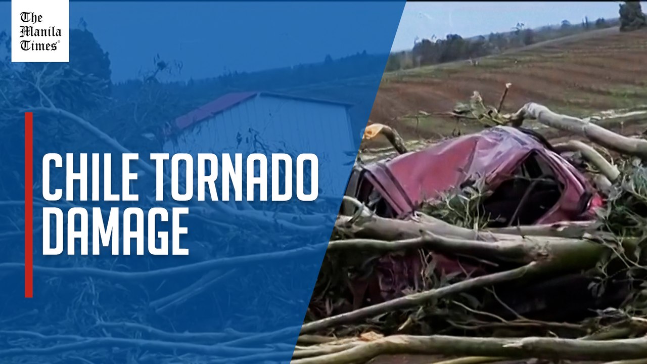 Tornado tears through Chile town, downing trees and crushing cars