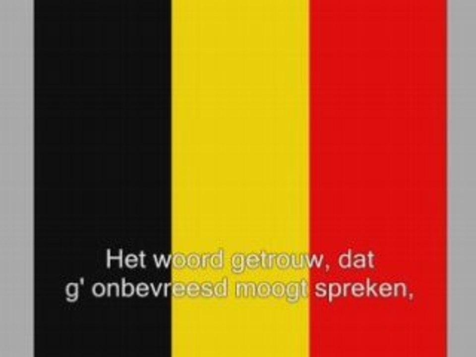 La brabanconne, en francais,nederlands,and dutch