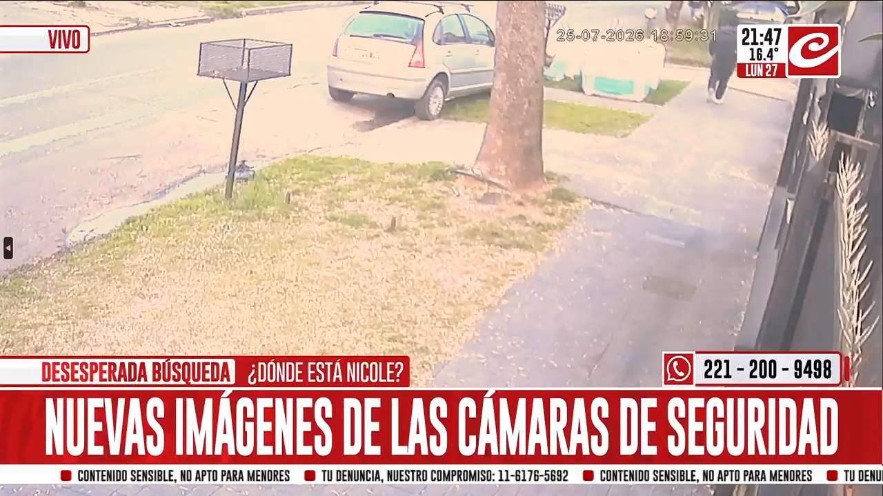 "Te estoy esperando en General Paz": nuevas imágenes de las cámaras de seguridad