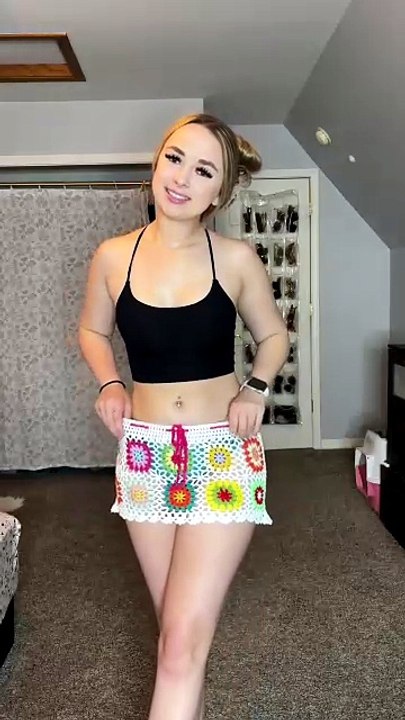 Crochet skirt cover up