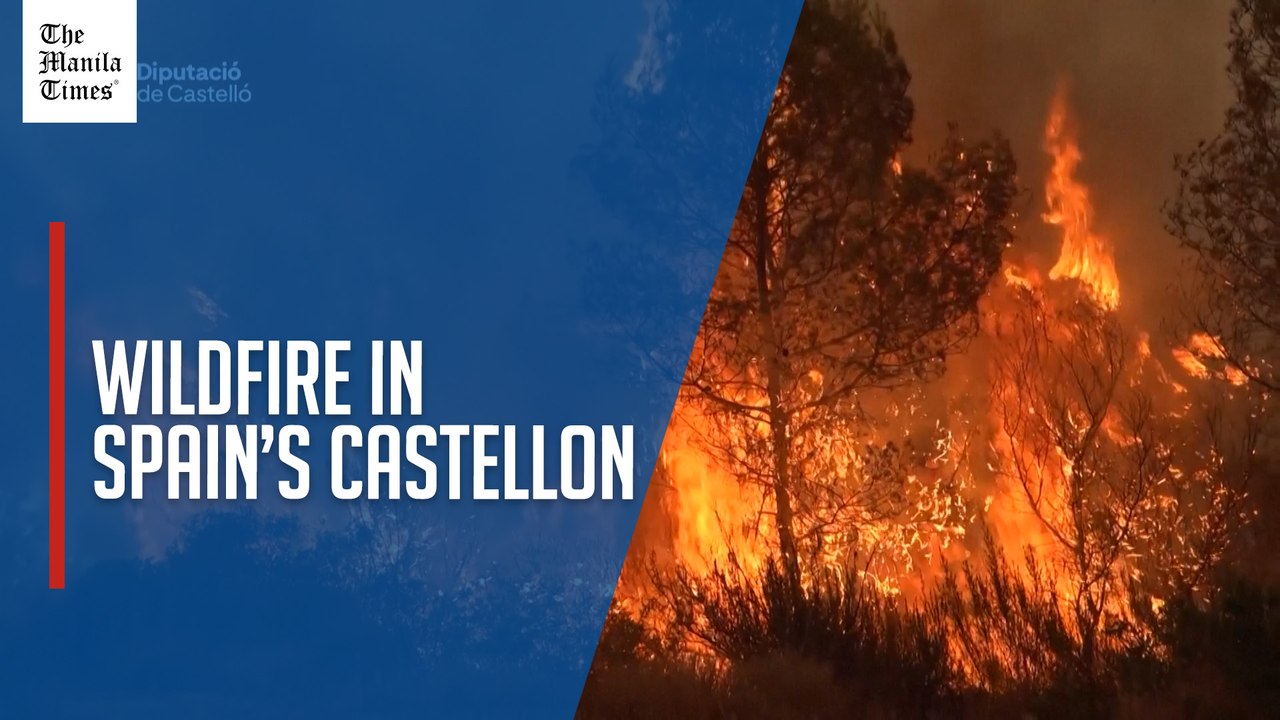 Firefighters battle wildfire in Spain’s Castellon province