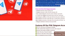 Buy Telegram Accounts in Bulk