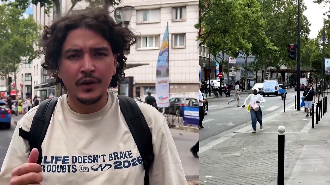 Witness video shows Paris knife attacker subdued by police