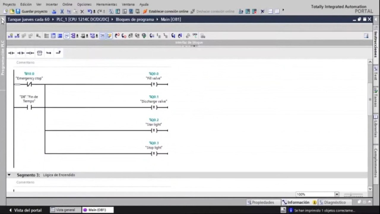 Control de Nivel Factory IO y Tia Portal V16