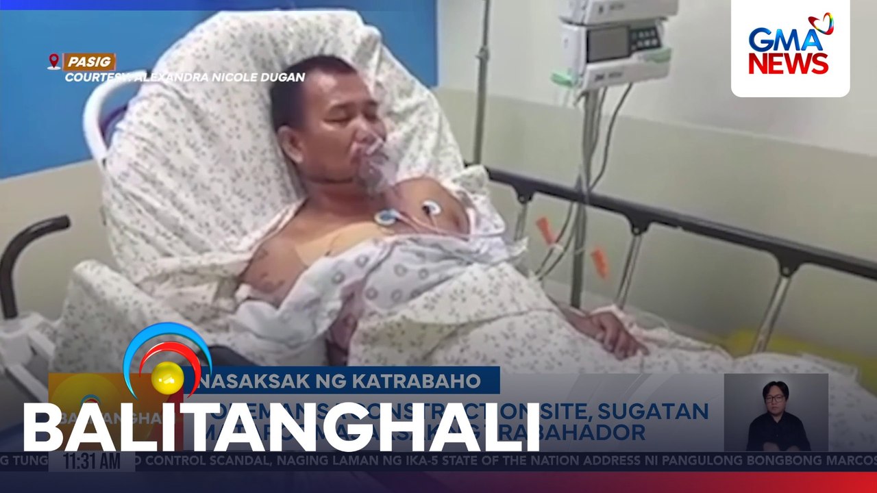Foreman sa construction site, sugatan matapos masaksak ng trabahador | Balitanghali