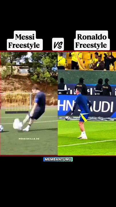 Perbedaan freestayle ronaldo dan messi