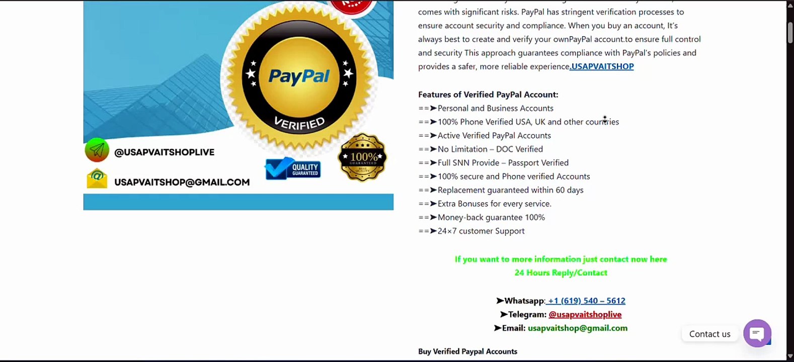 7 Best Place To Buy Verified PayPal Accounts in USA