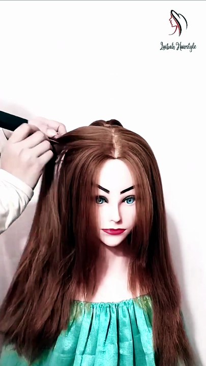 Half up half down hairstyle #HairStyling #hairtutorial #hairstyles #HairStyle #halfuphalfdown