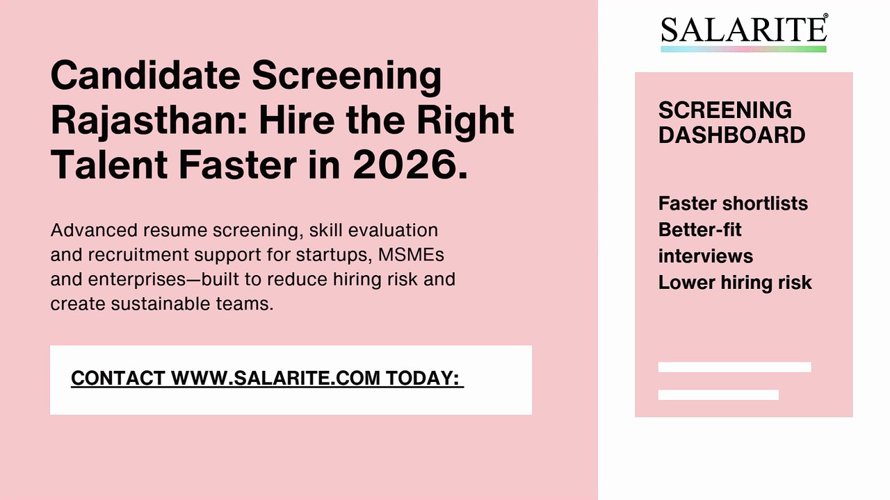 Candidate Screening Rajasthan Hire the Right Talent Faster in 2026.