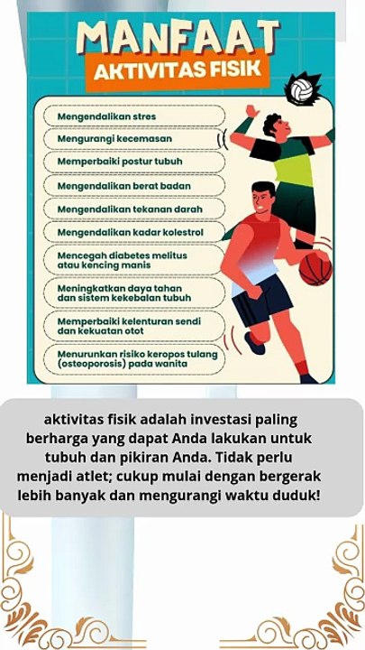 manfaat utama dari aktif beraktivitas fisik secara teratur