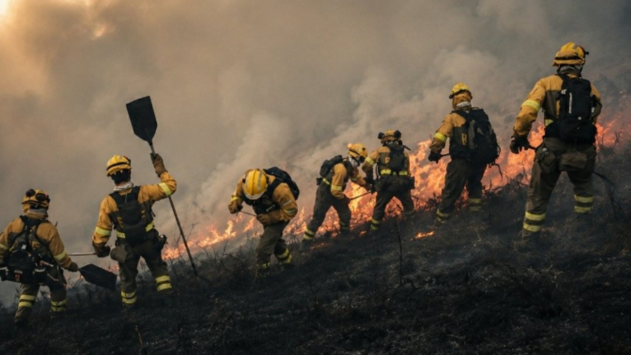 Moderado optimismo tras haber contenido el avance de algunos focos del incendio de Ávila