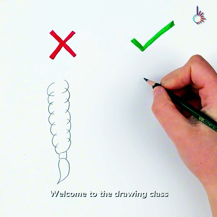 Learn how to draw the perfect braids✨💁‍♀️