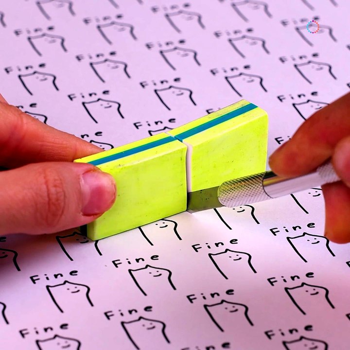 Craft your own eraser stamp