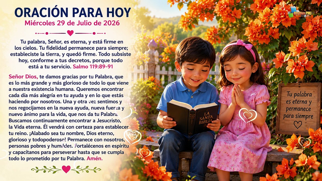 ORACIÓN Miércoles 29 de Julio de 2026