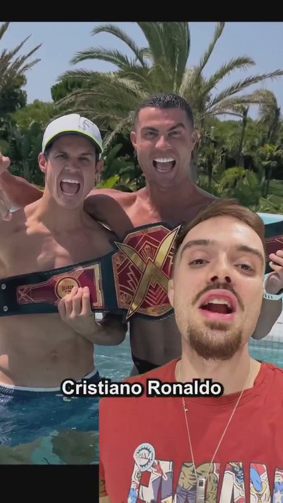 La reacción de Ibai al ver a Cristiano con el cinturón de La Velada