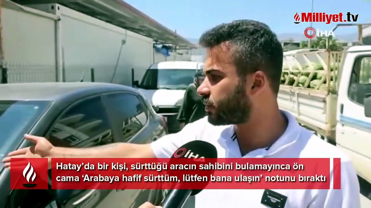 Çarptığı aracın camına bıraktığı not şaşırttı! ‘Böyle insanlar iğneyle aranır’