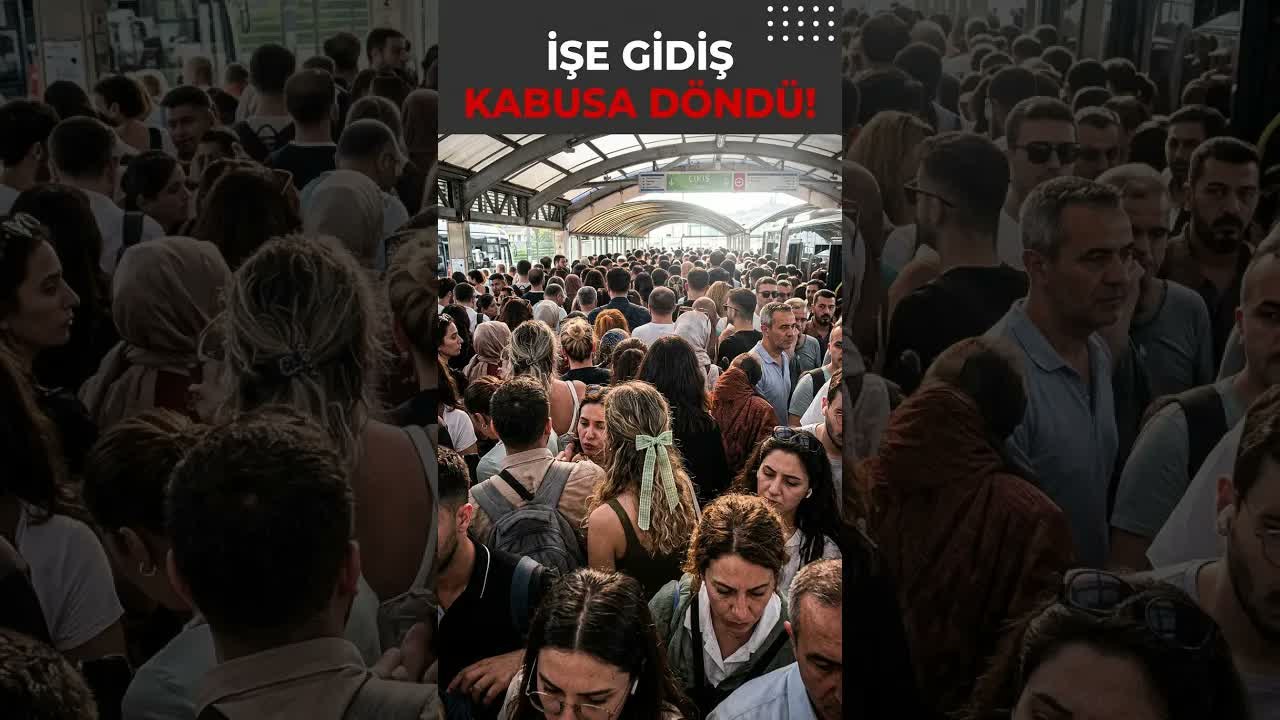 Yürüyen Merdiven Arızalandı, Metrobüs İstasyonunda İnsan Seli Oluştu!