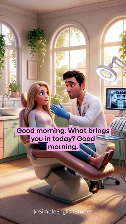 AT THE DENTIST 🦷 Easy English Conversation #shorts