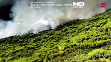 Εναέρια πλάνα δείχνουν πυρκαγιές να εξαπλώνονται στην ισπανική περιφέρεια Μαδρίτης