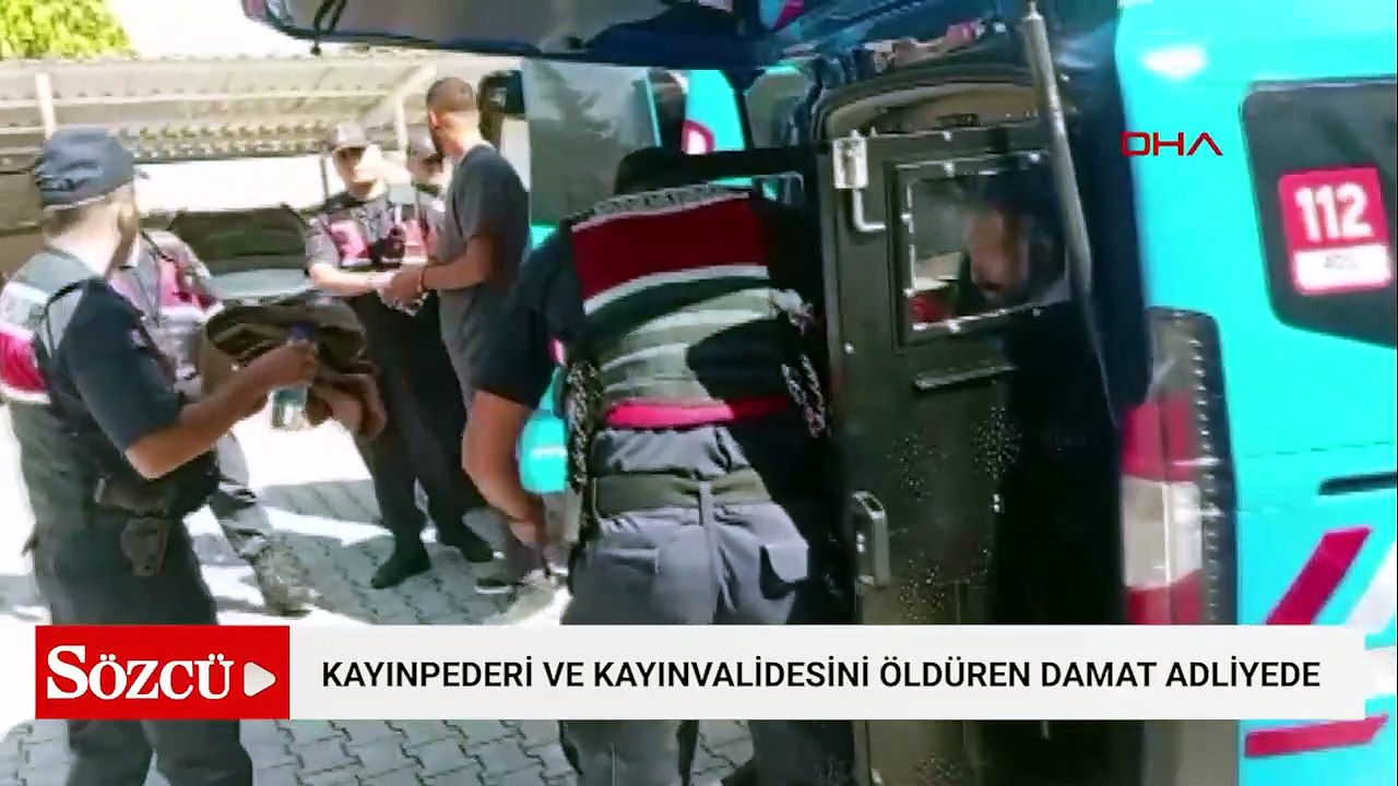 Kayınpederi ve kayınvalidesini öldüren damat adliyede