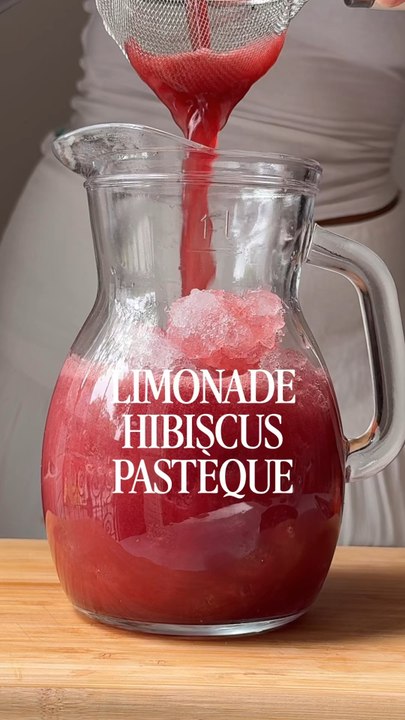 Limonade hibiscus pastèque