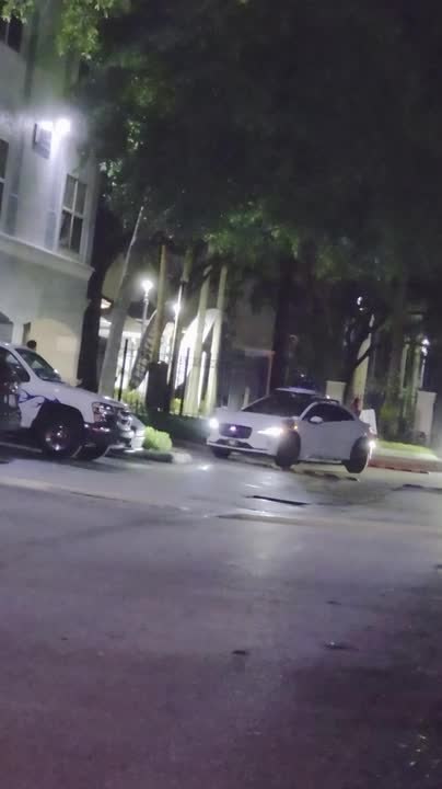 Driverless Car Suddenly Reverses Toward Waiting Vehicle