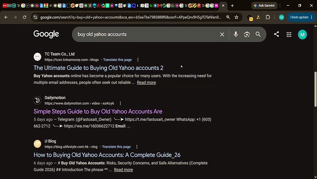 The 10 Sites Guide to Buying Old Yahoo Accounts in