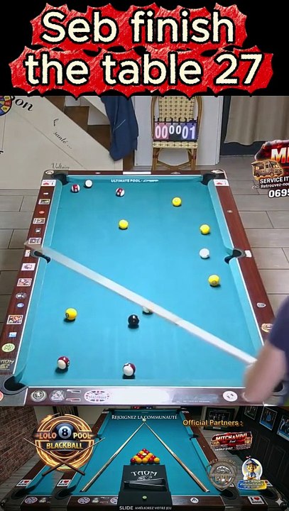 Seb finish the table 27 #8pool #blackball #billard #ultimatepool #pourtoi #fyp #fluxshorts #reels