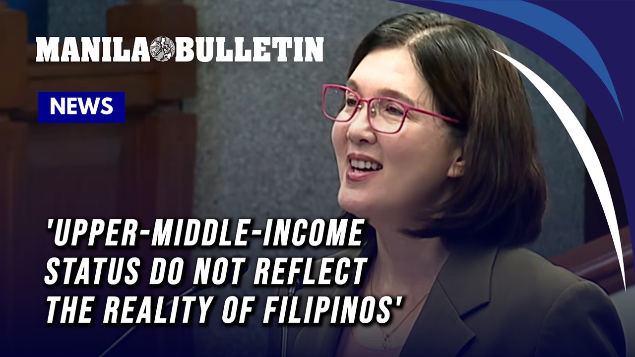 Pia Cayetano: upper-middle income status doesn't reflect reality for most Filipinos