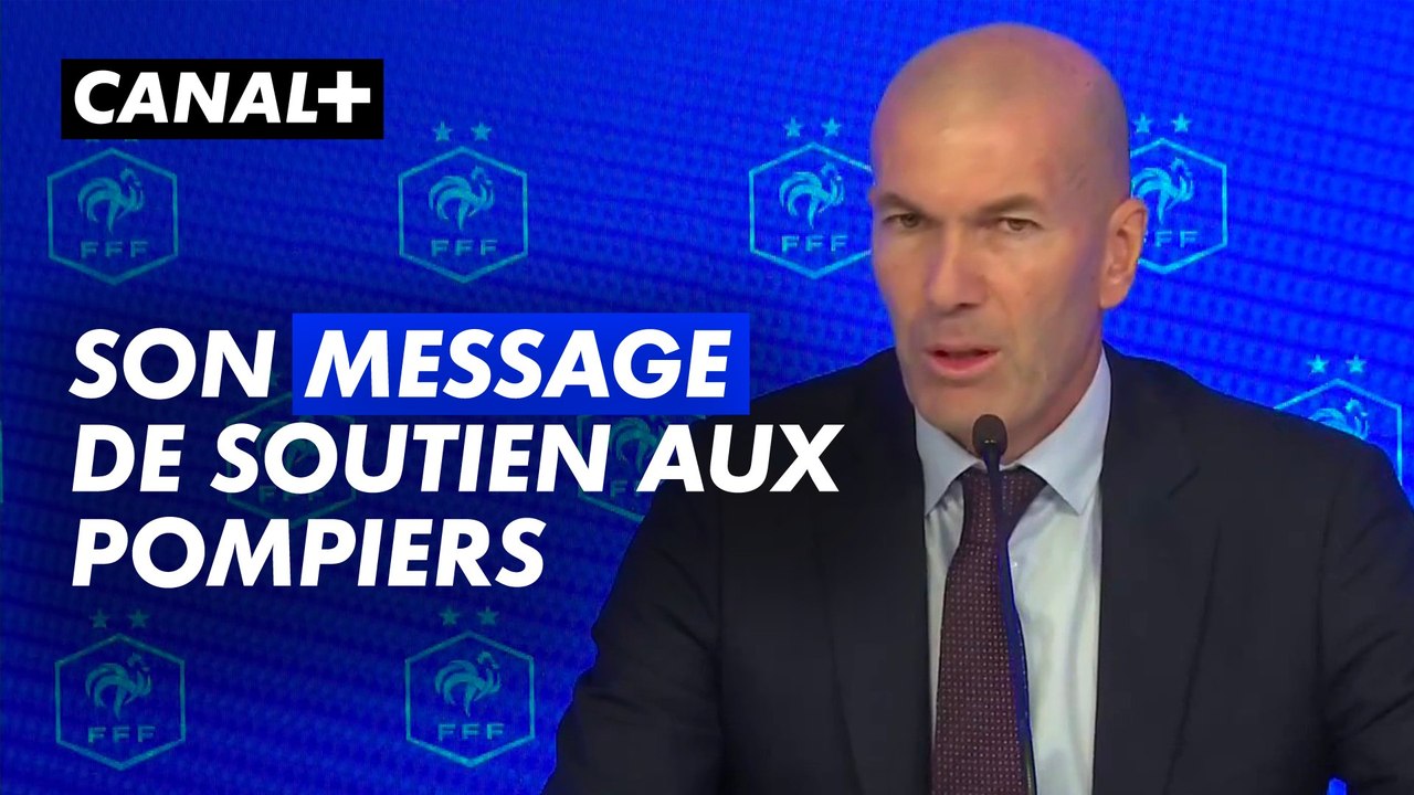Le message de soutien de Zinédine Zidane aux pompiers