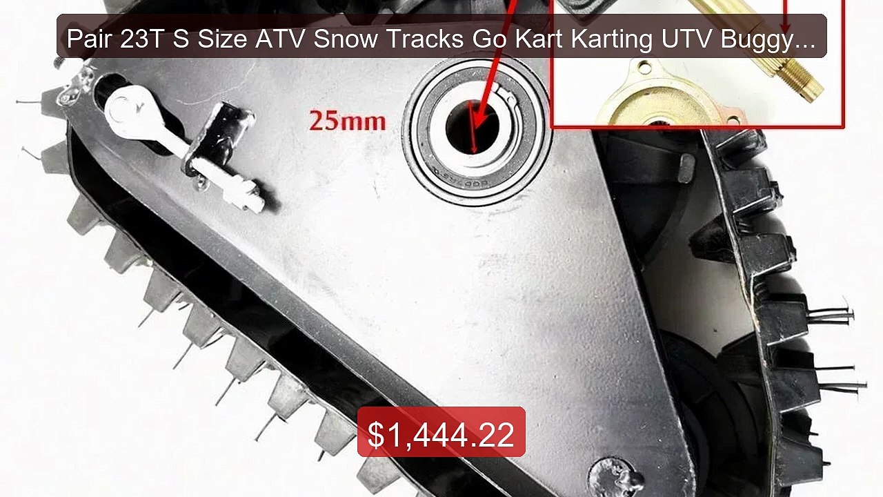 Pair 23T S Size ATV Snow Tracks Go Kart Karting UTV Buggy Qua... -- Amazing Value 2026 | Must Have!