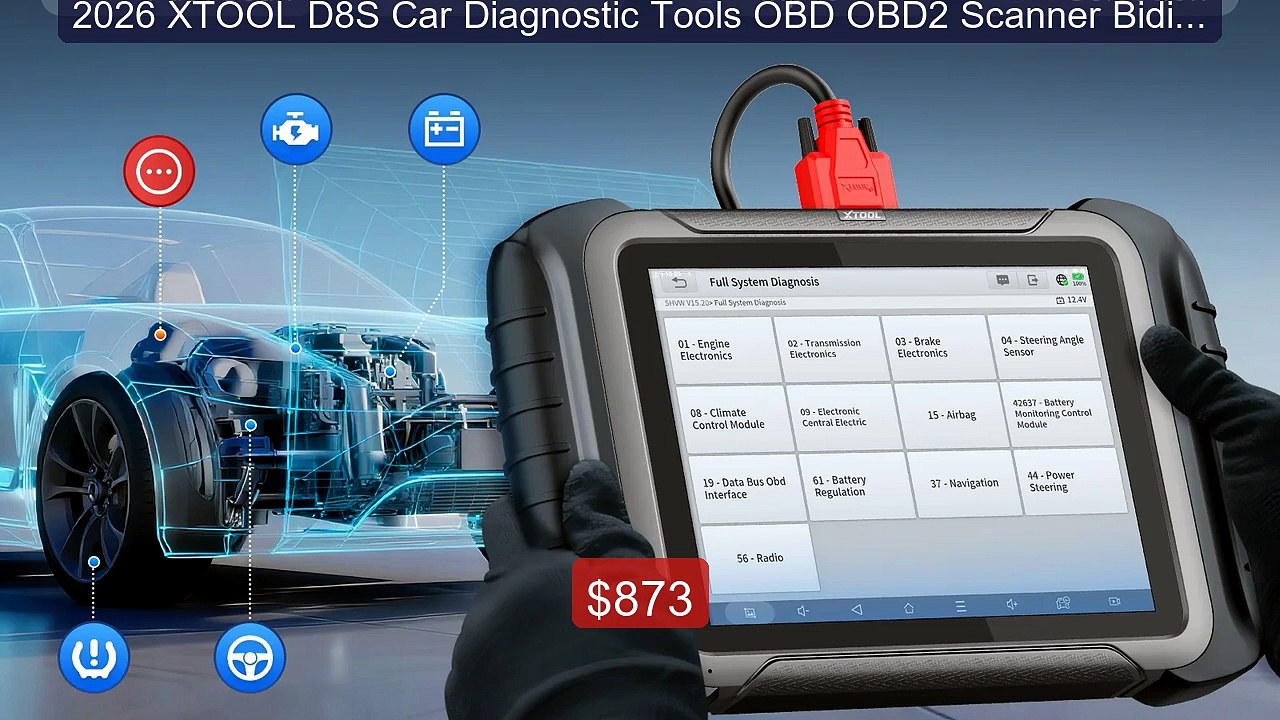 2026 XTOOL D8S Car Diagnostic Tools OBD OBD2 Scanner Bidire... -- Top Pick 2026 | Unbeatable Price!