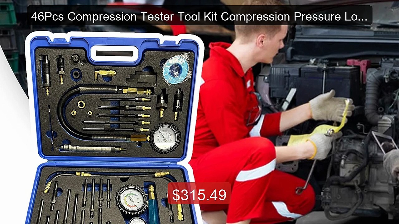 46Pcs Compression Tester Tool Kit Compression Pressure Loss Di... -- Best Buy 2026 | Great Quality!