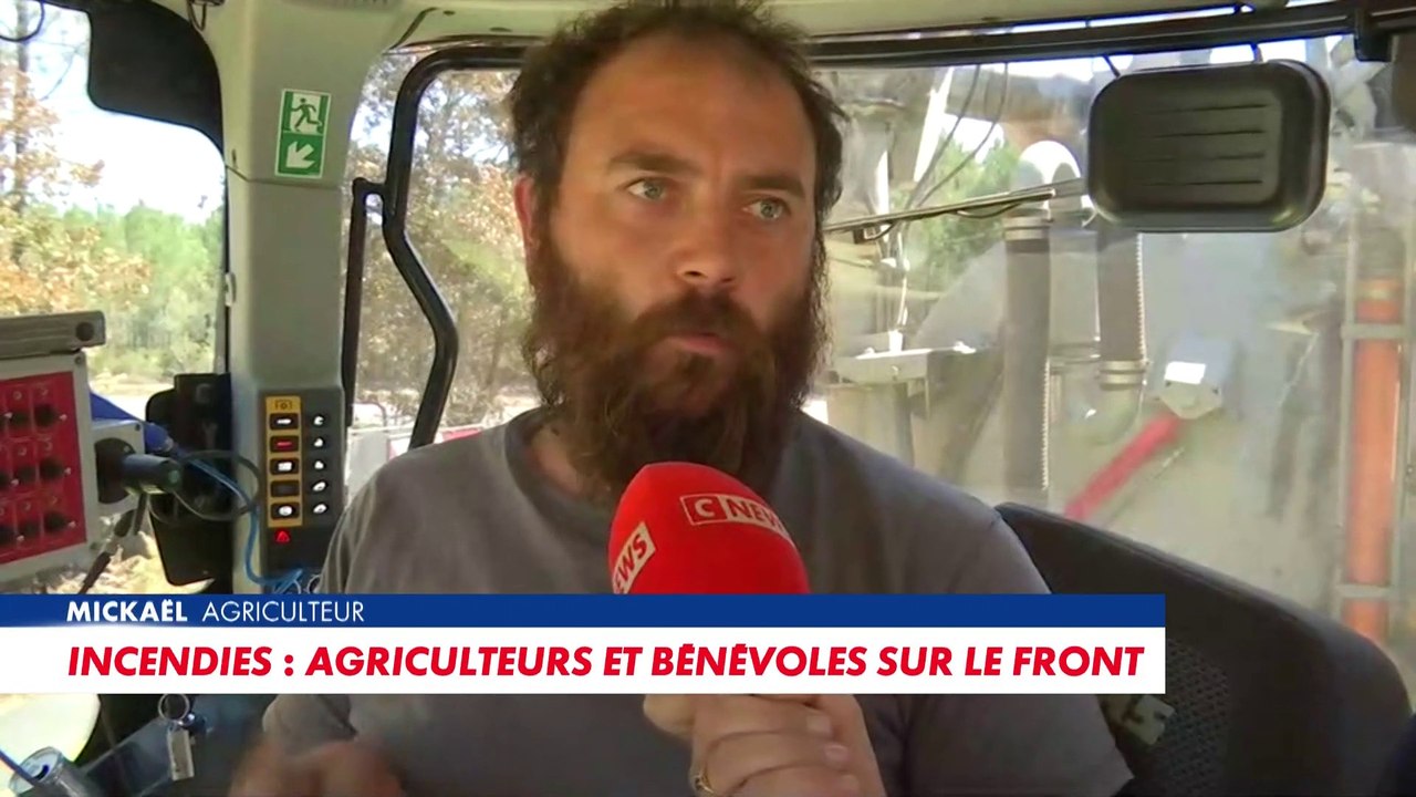 Incendies : «On pompe de l'eau dans un lac pour l'amener aux pompiers», raconte cet agriculteur