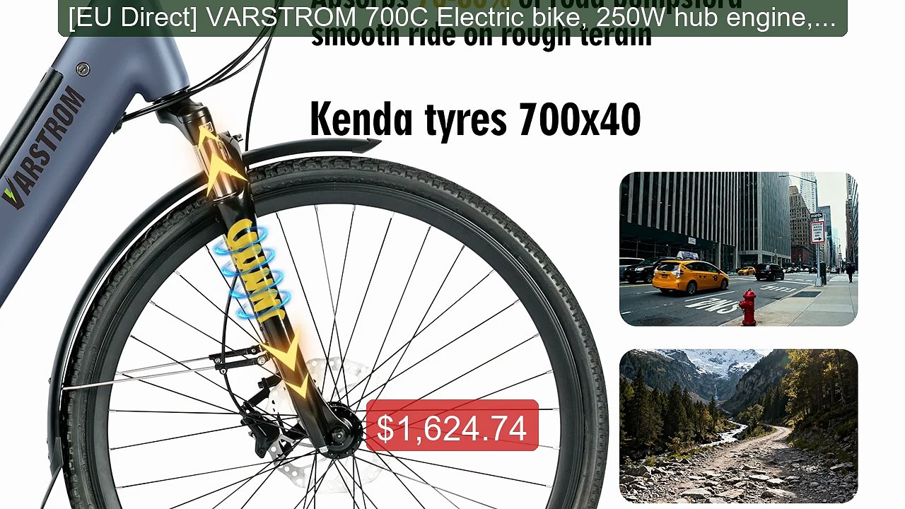 [EU Direct] VARSTROM 700C Electric bike, 250W hub engine, 13Ah 561W... -- Top Rated 2026 | Buy Now!