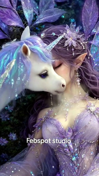 Vanderlia and the Moonlit Crystal Forest 🌙🦄 | Tiny Unicorn's Magical Adventure in an Enchanted World