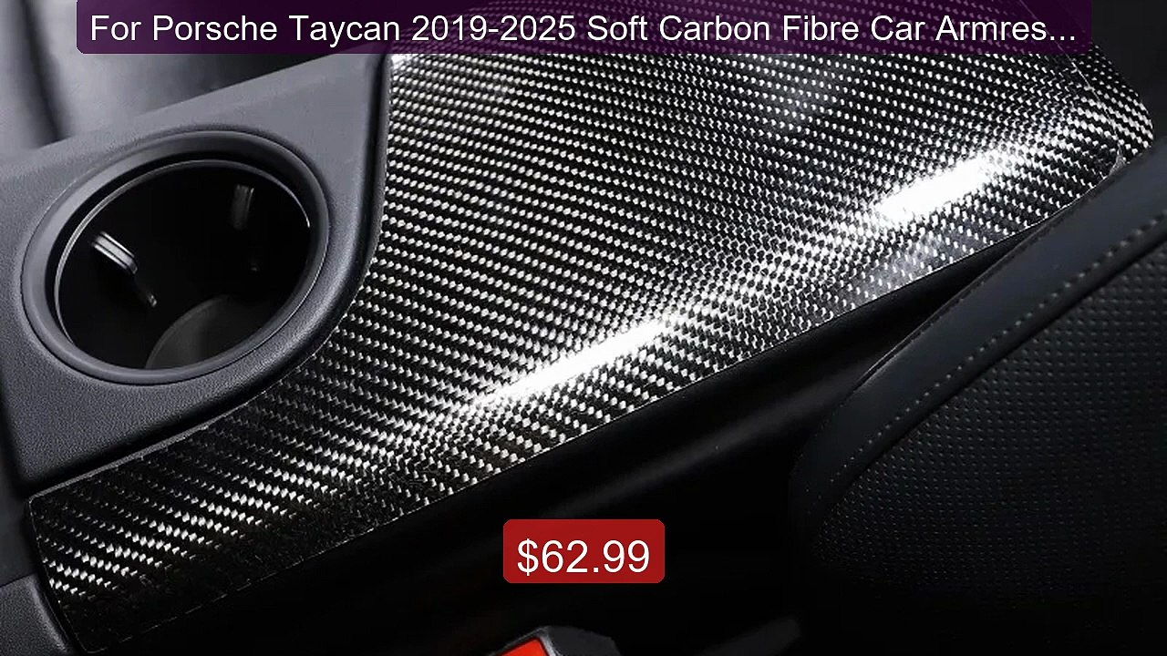 For Porsche Taycan 2019-2025 Soft Carbon Fibre Car Armrest Case Co... -- Best Deal 2026 | Shop Now!