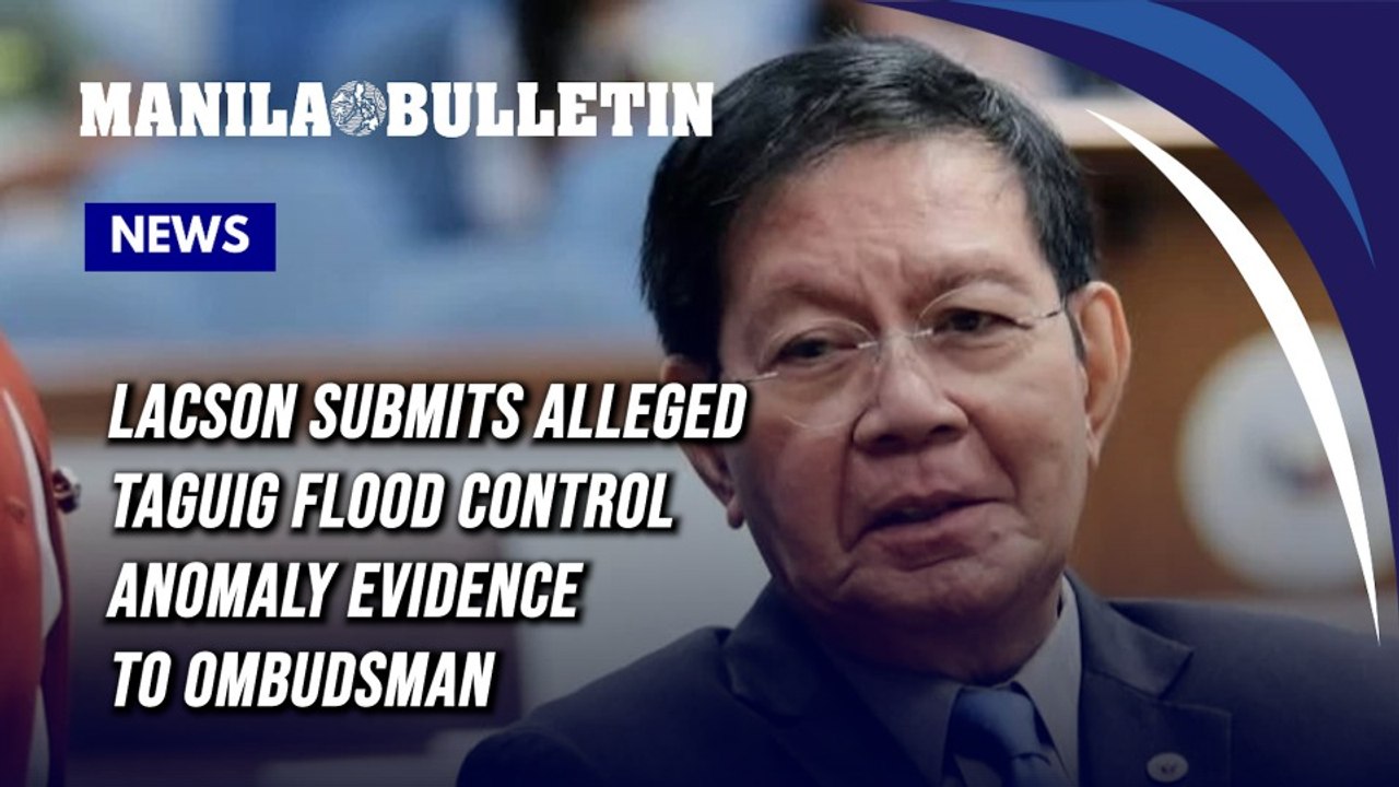 Lacson submits alleged Taguig flood control anomaly evidence to Ombudsman