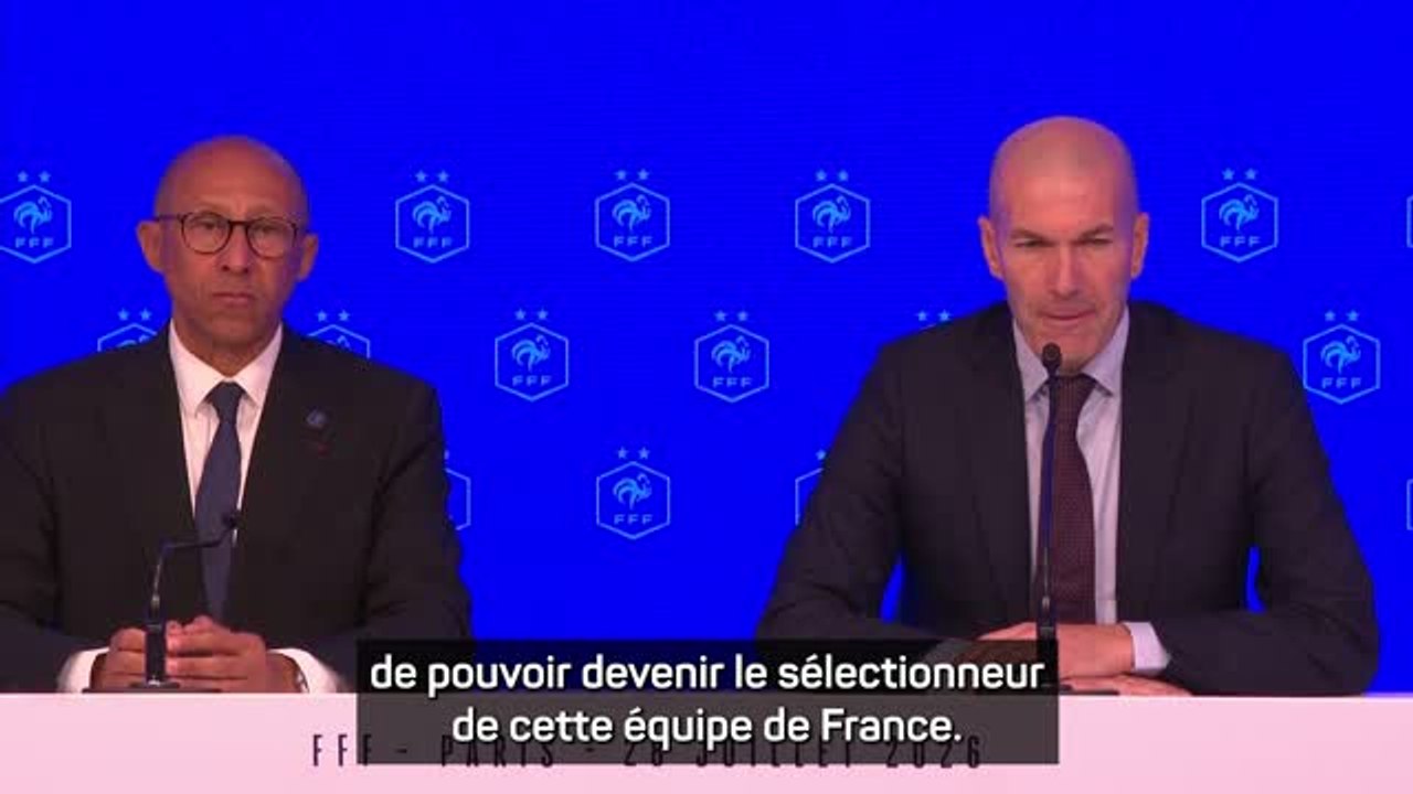 Bleus - Zidane : "Une joie immense"