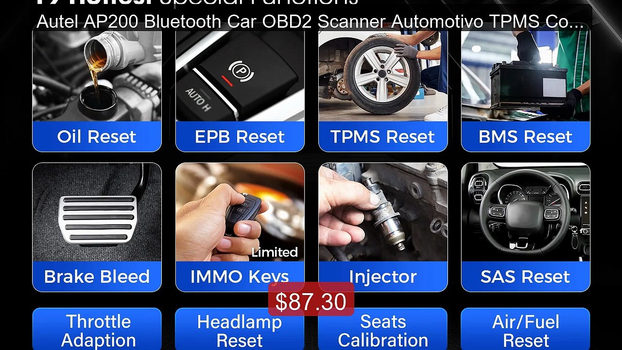 Autel AP200 Bluetooth Car OBD2 Scanner Automotivo TPMS Code... -- Top Pick 2026 | Unbeatable Price!