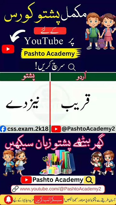 Learn Pashto in Urdu | Lesson # 38