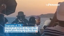 Soprano et TK créent la surprise dans un établissement de la Corniche pour leur prochain clip