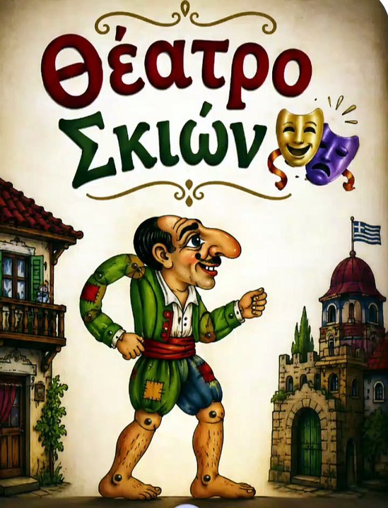 Ο 13 χρόνως Καραγκιοζοπαίχτης Ευαγγελος Κοτρωτσιος.