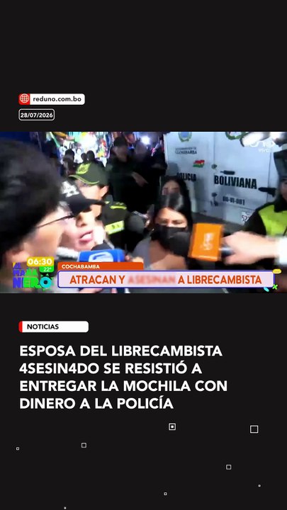 Esposa del librecambista asesin4do se resistió a entregar la mochila con dinero a la Policía