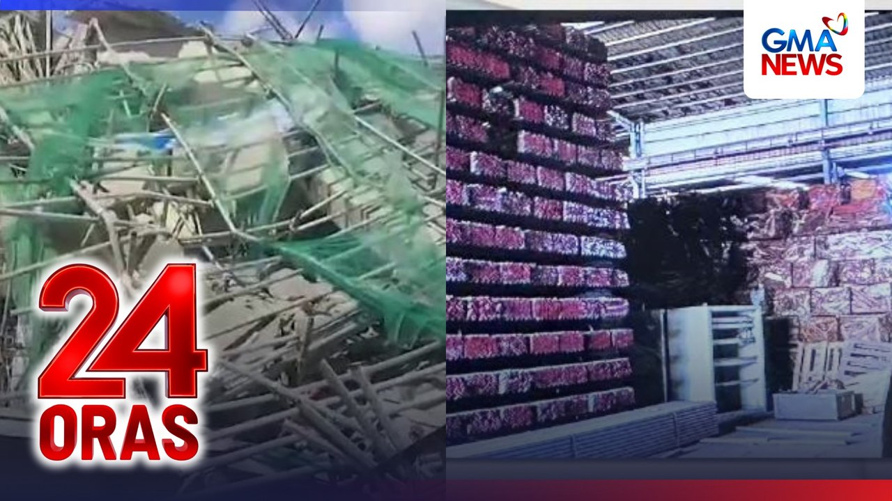 Pabrika ng kumpaniyang nagsuplay umano ng mga bakal ng gumuhong gusali sa Pampanga, sinalakay ng NBI | 24 Oras