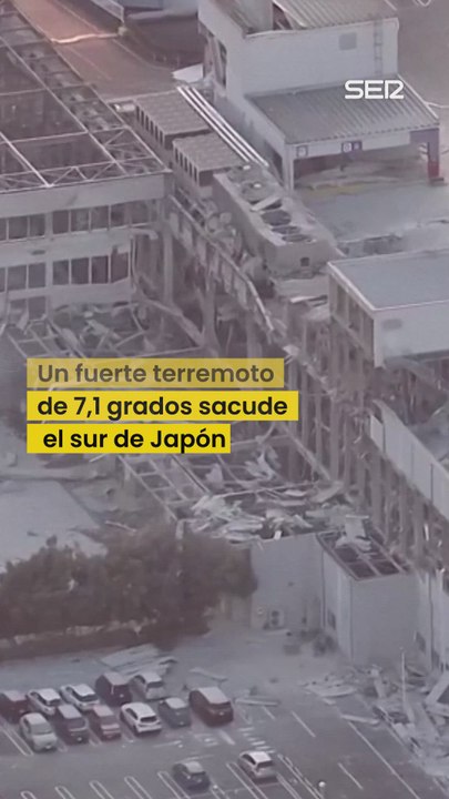 Varios muertos en una explosión en un centro comercial de Japón tras el fuerte terremoto de 7,1 grados que ha sacudido el sur del país