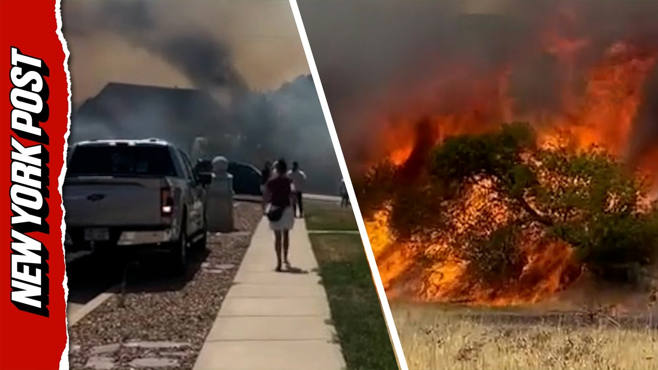 Terrifying footage captures raging wildfires ravaging Utah homes
