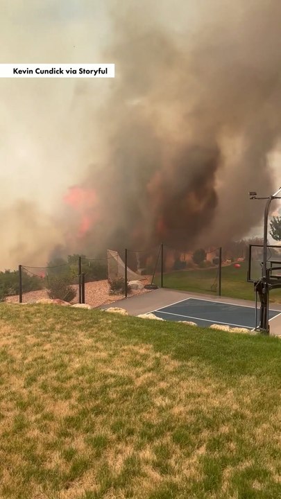 Terrifying footage captures wildfires engulf Utah homes