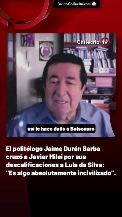 El politólogo Jaime Durán Barba cruzó a Javier Milei por sus descalificaciones a Lula da Silva: "Es algo absolutamente incivilizado".