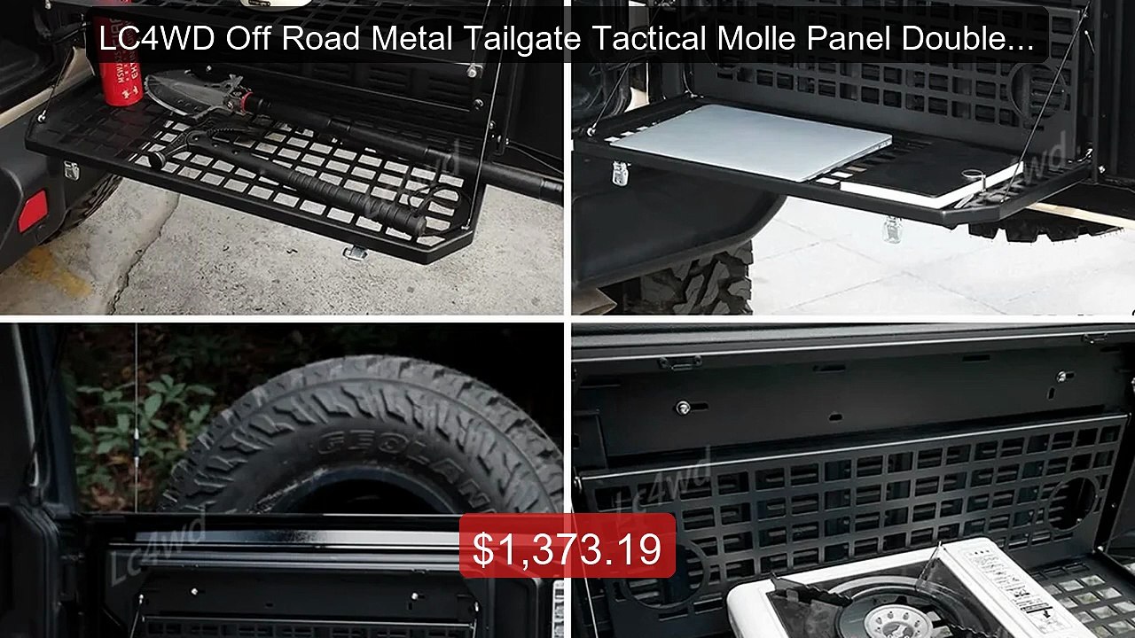 LC4WD Off Road Metal Tailgate Tactical Molle Pa...